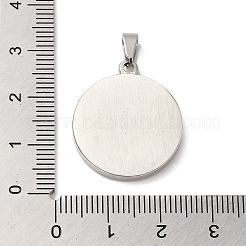Non-Tarnish 304 Stainless Steel Pendants Cabochon Settings&nbsp;STAS-L272-002P