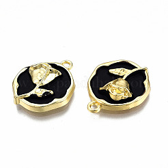 Rack Plating Alloy Enamel Pendants&nbsp;LS-ENAM-N060-18-02LG