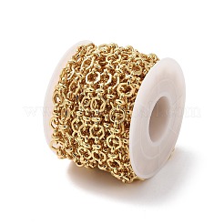 Brass Hexagon & Knot Link Chains&nbsp;CHC-K013-14G