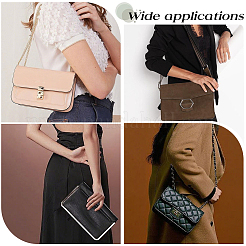 Imitation Leather & Alloy Crossbody Purse Chains&nbsp;FIND-WH20033-034F-LG