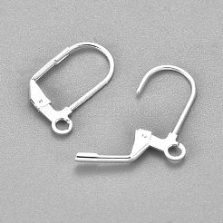 304ステンレススチールイヤリング  フレンチフックピアスパーツ  カン付き  銀  18x12x1.5mm  穴：2mm  ピン：0.8mm&nbsp;LS-STAS-P166-11S