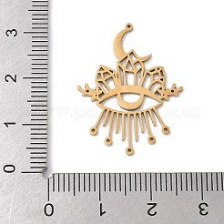 201 Stainless Steel Filigree Pendants&nbsp;STAS-K298-12G