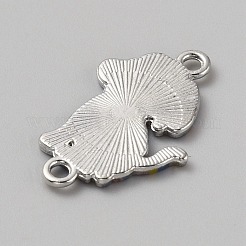 Alloy Enamel Connector Charms&nbsp;FIND-WH0423-39G