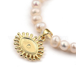Brass Enamel Charm Bracelets&nbsp;BJEW-JB05381-M