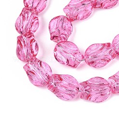 Baking Paint Transparent Glass Beads Strands&nbsp;DGLA-N017-02B
