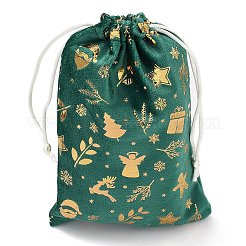 Gold Stamping Christmas Velvet Storage Bags&nbsp;ABAG-Q053-01B-03D