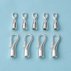 チベット風フック型クラスプ   鉛フリー及びカドミウムフリー  銀  31x11x7mm  穴：4mm  約102個/600g&nbsp;LS-TIBE-LF11268YKG-S-LF