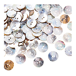 100Pcs Natural Akoya Shell Buttons&nbsp;BUTT-PH0001-41B