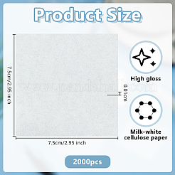 500Pcs Square Tracing Paper&nbsp;DIY-WH0750-227B