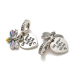 Rack Plating Alloy Colorful Enamel European Dangle Charms&nbsp;FIND-Q115-01AS