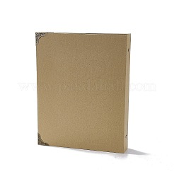 DIY ハードカバー紙スクラップ ブック フォト アルバム  黒の内紙付き  直腸  バリーウッド  26.5x21x4.2cm  30枚/本&nbsp;LS-DIY-A036-06B