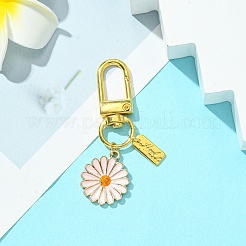 Alloy Enamel Flower Pendant Decorations&nbsp;HJEW-YW00003