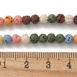 Synthetic Lava Rock Dyed Beads Strands&nbsp;G-H311-08D-10