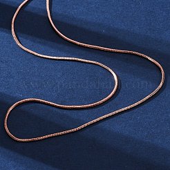 Brass Snake Chains Necklaces for Women&nbsp;NJEW-D302-14RG