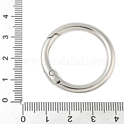 合金プッシュ式リングカン  プラチナ  33x4.5mm&nbsp;FIND-H049-04A-P