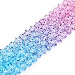 Gradient Color Baking Paint Glass Bead Strands&nbsp;DGLA-A039-T2mm-A07