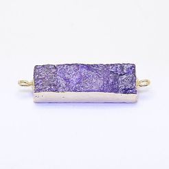 Electroplated Natural Druzy Agate Links/Connectors&nbsp;G-G656-02A