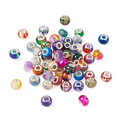 Handmade Lampwork European Large Hole Beads and Glass European Beads&nbsp;LPDL-TA0001-01S