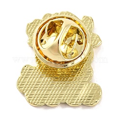 クリスマステーマのエナメルピン  バックパック服用合金ブローチ  鹿  20x17x1mm&nbsp;JEWB-M043-01B