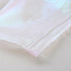 レーザーポリエステル生地  ステージショーの装飾用  ホワイト  1500mm  6m / pc&nbsp;DIY-WH0588-96D