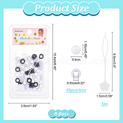 Rondelle Plastic Beads&nbsp;DIY-WH0011-44B