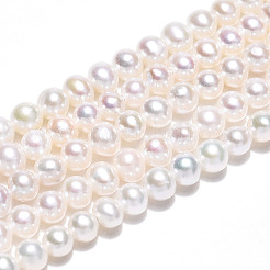 Natural Nucleated Pearl Beads Strands&nbsp;PEAR-N016-03B