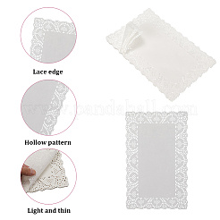 紙 耐油ラップ ティッシュ  キッチンベーキング用品用  長方形  300x190x0.04mm  50個/セット&nbsp;AJEW-WH20067-049A