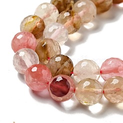 Cherry Quartz Glass Beads Strands&nbsp;G-P476-01D-01