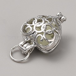 Alloy Locket Pendants&nbsp;FIND-WH0422-46B