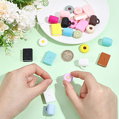 24Pcs 24 Styles Food Grade Silicone Beads&nbsp;SIL-PA0001-56