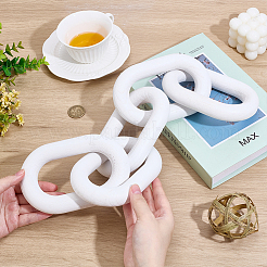 Wood 5 Link Chain Display Decorations&nbsp;AJEW-WH0314-882A