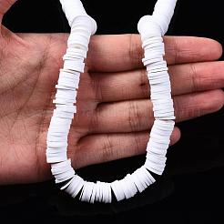 Flat Round Handmade Polymer Clay Beads&nbsp;CLAY-R067-10mm-17