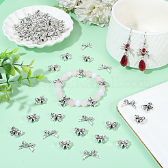 90Pcs 3 Styles Tibetan Style Alloy Beads&nbsp;FIND-PA0001-52