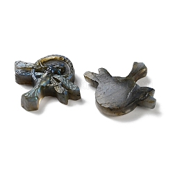 天然石ラブラドライトカボション  人魚  44~45x51~51.5x9~12mm&nbsp;G-I368-A01