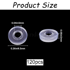 120Pcs Silicone Clip on Earring Pads&nbsp;FIND-SP0001-02