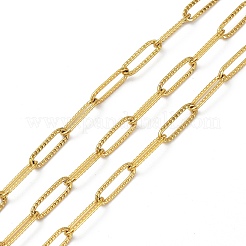 Brass & Stainless Steel Paperclip Chains&nbsp;CHS-XCP0001-05