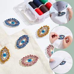 6Pcs 3 Colors Felt Fabric Iron On/Sew On Patches&nbsp;DIY-NB0012-13