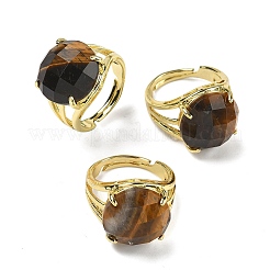 Brass Cuff Open Rings&nbsp;RJEW-D347-05G-17