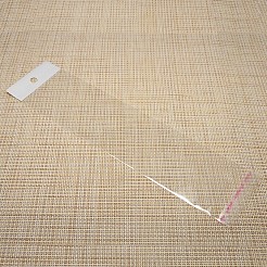 ネックレスディスプレイカード用の透明矩形自己接着セロファンの袋  透明  27.5x6.5cm  一方的な厚さ：0.2mm  インナー対策：22.5x6.5のCM&nbsp;OPC-M001-01