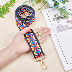 ポリエステルバッグストラップ  合金の留め金付き  バッグ交換用アクセサリー用  レッド  78x3.75cm&nbsp;FIND-WH0064-81C