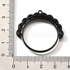 Alloy Open Back Bezel Pendants&nbsp;PALLOY-I223-12EB