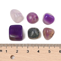 天然石瑪瑙ビーズ  穴なし/ドリルなし  タンブルストーン  花瓶フィラーの宝石  染め＆加熱  ナゲット  6~13mm  約610個/1000g&nbsp;G-L476-15C