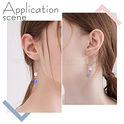 40Pcs 4 Colors PVD Vacuum Plating 316L Surgical Stainless Steel Hoop Earring Findings&nbsp;STAS-PH0001-60M