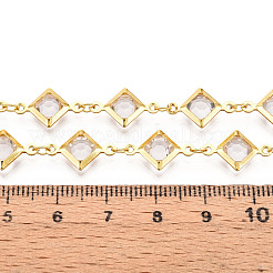 Brass Rhombus Link Chains&nbsp;CHC-N023-08A-G