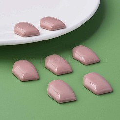 オペークアクリルカボション  不規則な六角形  淡いバイオレットレッド  25.5x19.5x5.5mm  約253個/500g&nbsp;MACR-S373-143-A14