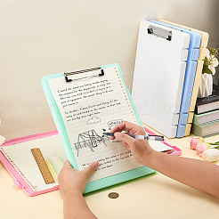 5Pcs 5 Colors Plastic Clipboards Storage Box&nbsp;AJEW-FG0005-57