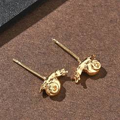 Brass Stud Earrings for Women&nbsp;EJEW-F403-05G