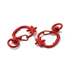 Spray Painted Alloy Swivel Lobster Claw Clasps&nbsp;X-FIND-A027-03