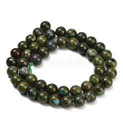 Natural Green Jasper Beads Strands&nbsp;GG-CBA007A-B04-8mm
