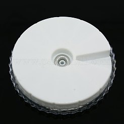 丸いプラスチック製のビーズの容器  直径65mm  1.3センチ、厚&nbsp;C027Y